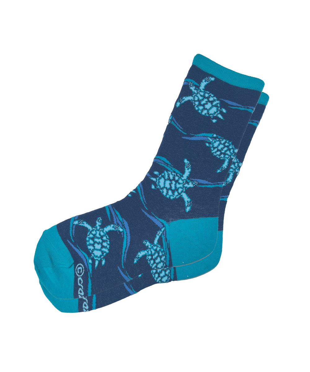 Honu Trio - Graphic Cotton Crew Socks