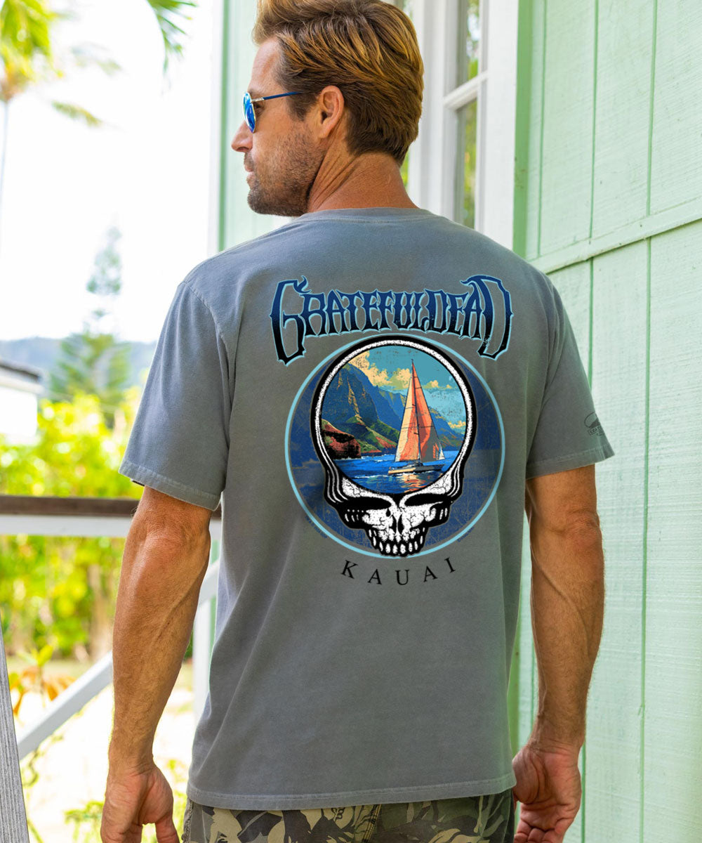 Grateful Dead Island Sail - Crater Dyed® Short Sleeve Crewneck T-Shirt