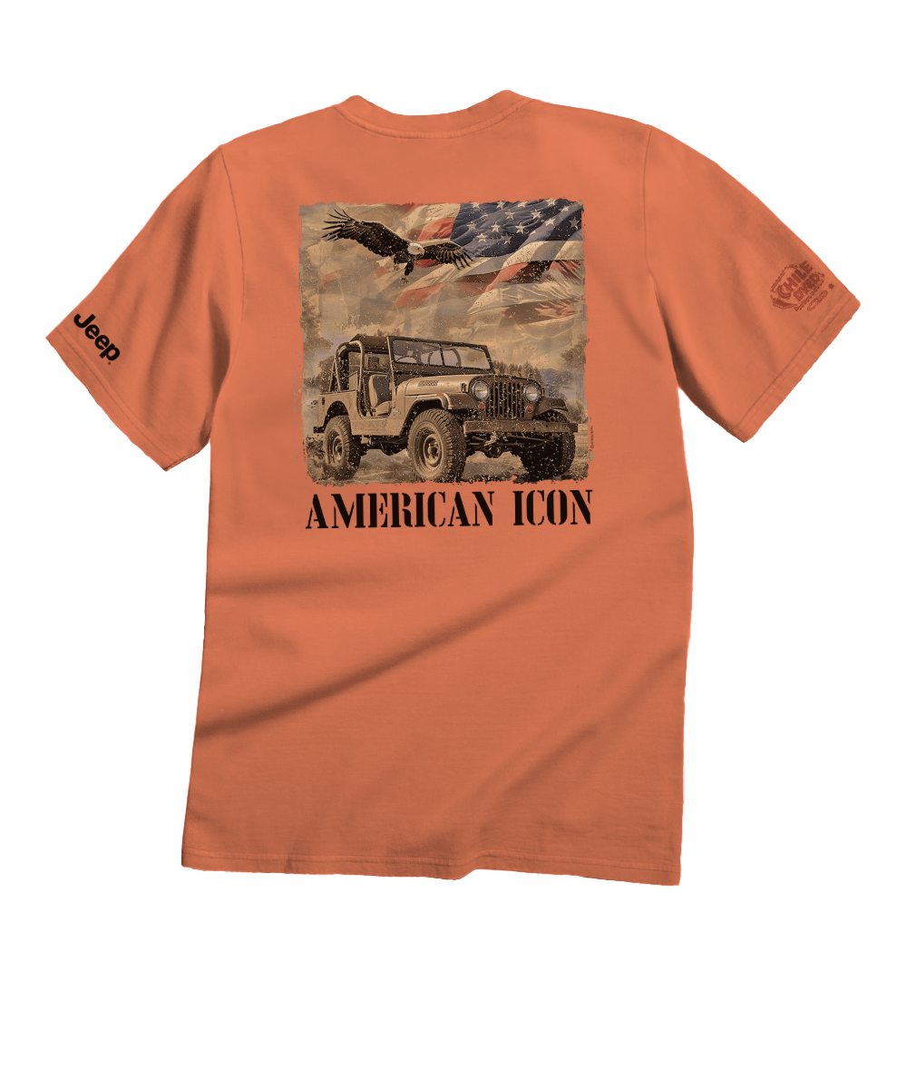 Jeep® Vintage American - Chile Dyed Short Sleeve Crewneck T-Shirt