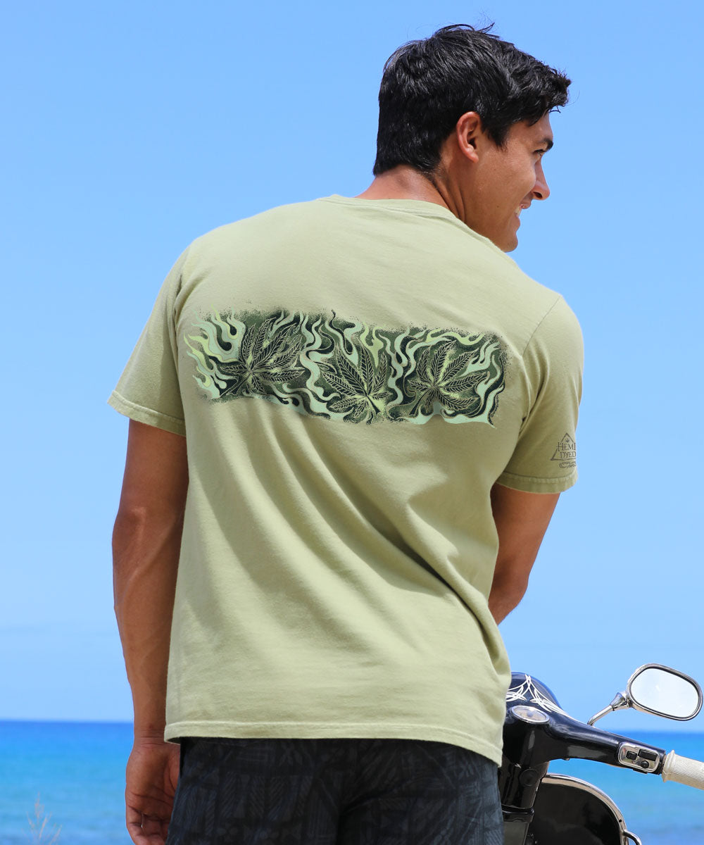 Smokey Banded - Hemp Dyed Short Sleeve Crewneck T-Shirt