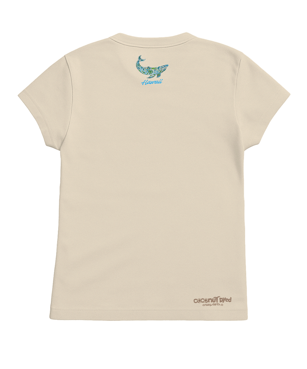 beige t shirt with graphic on back View 4