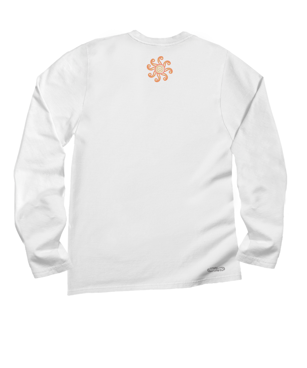 Phoenix - White Long Sleeve Crewneck T-Shirt