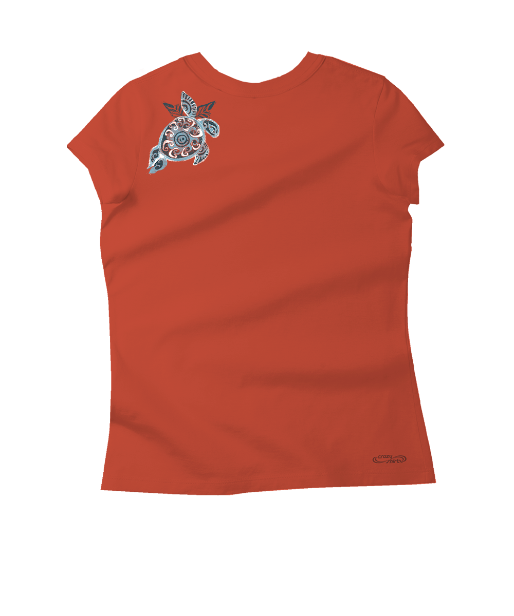 Tapa Turtle - Paprika Short Sleeve Pima T-Shirt