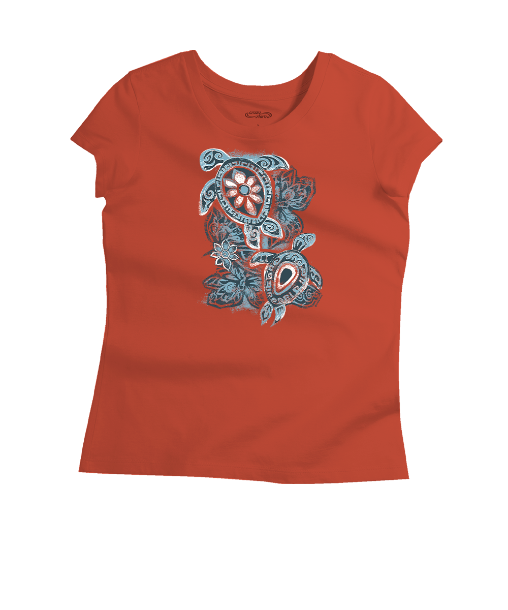 Tapa Turtle - Paprika Short Sleeve Pima T-Shirt