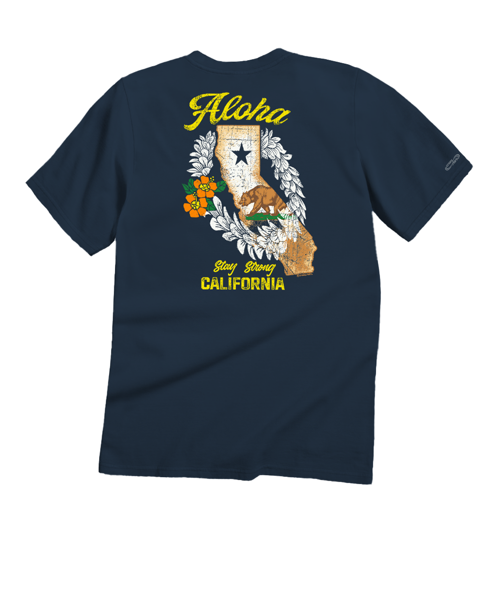 California Strong - Navy Short Sleeve Crewneck T-Shirt