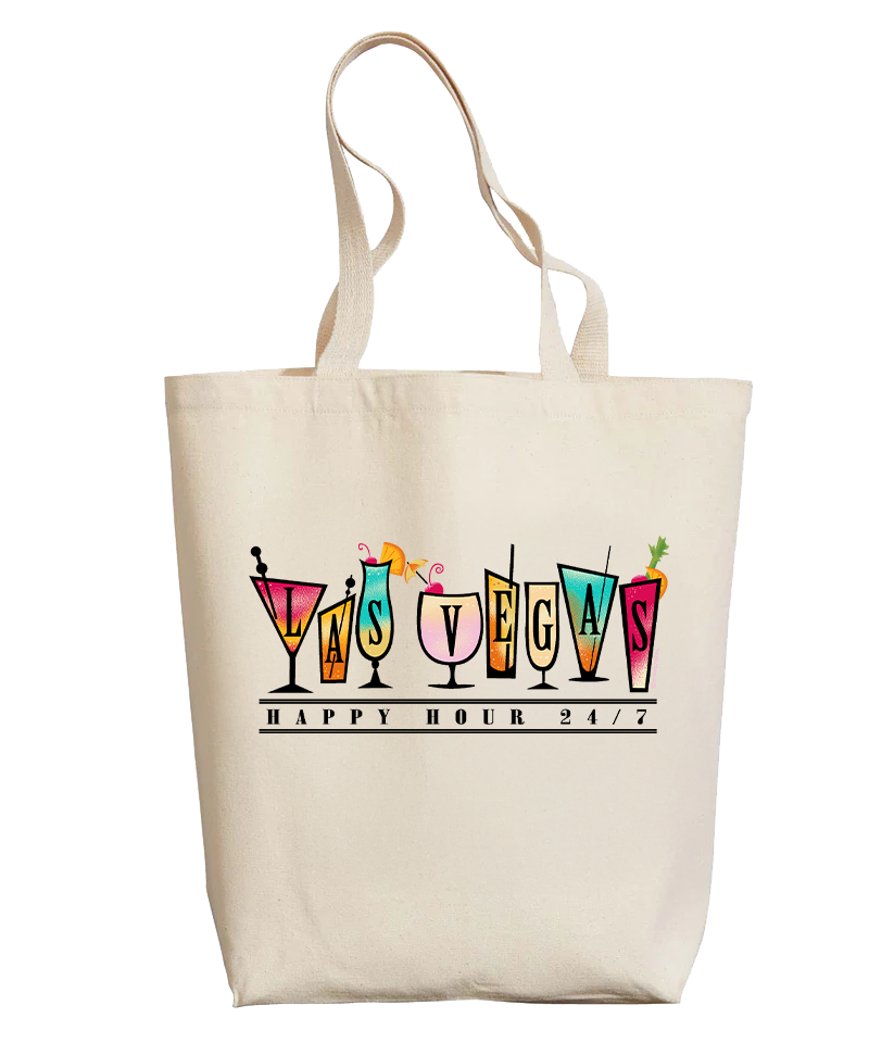 Las Vegas Happy Hour - Natural Bags