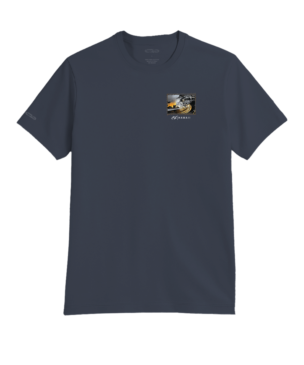 Clark Little Obsidian - Smoke Short Sleeve Pima T-Shirt