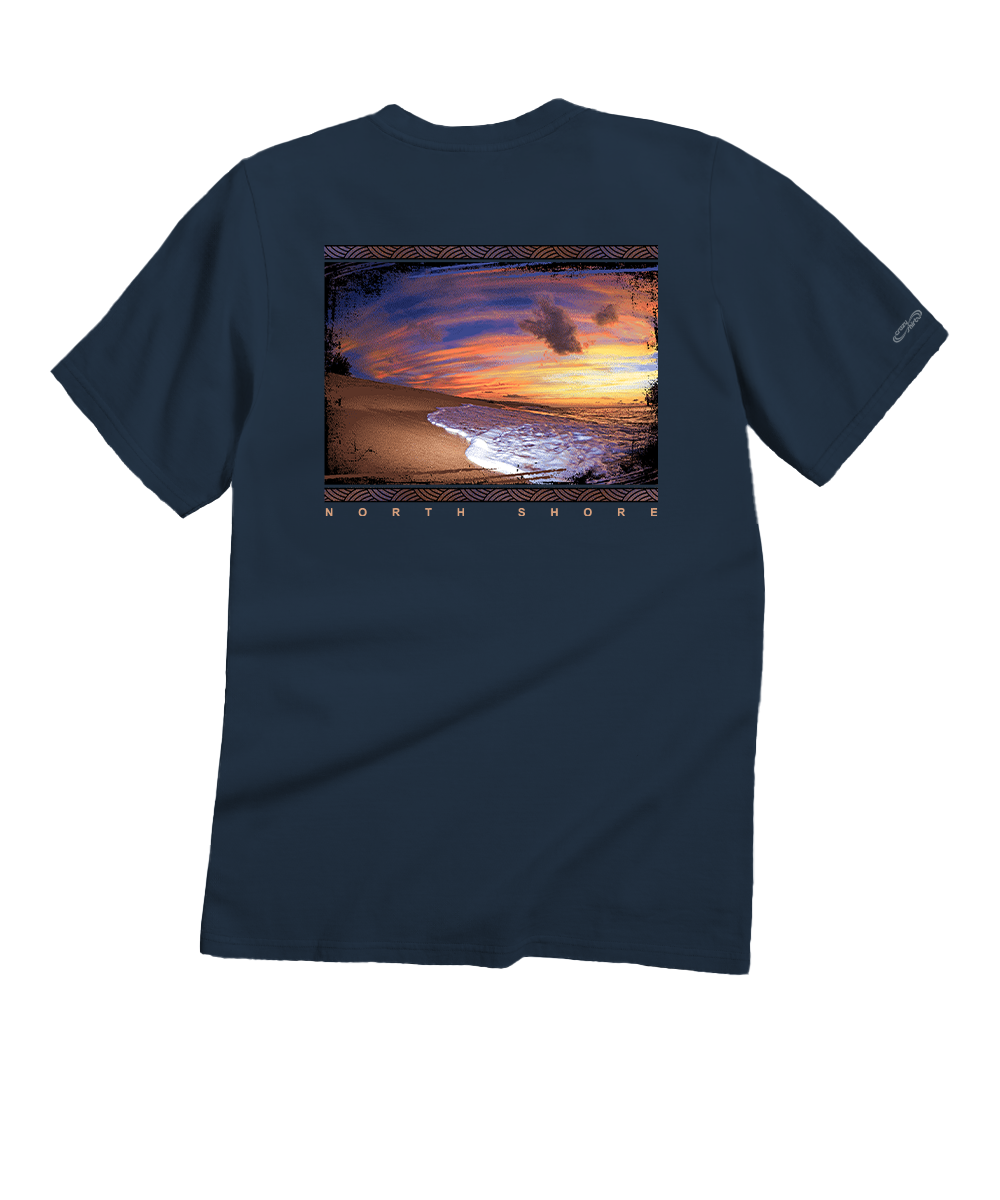 Clark Little Pau Hana - Navy Short Sleeve Crewneck T-Shirt