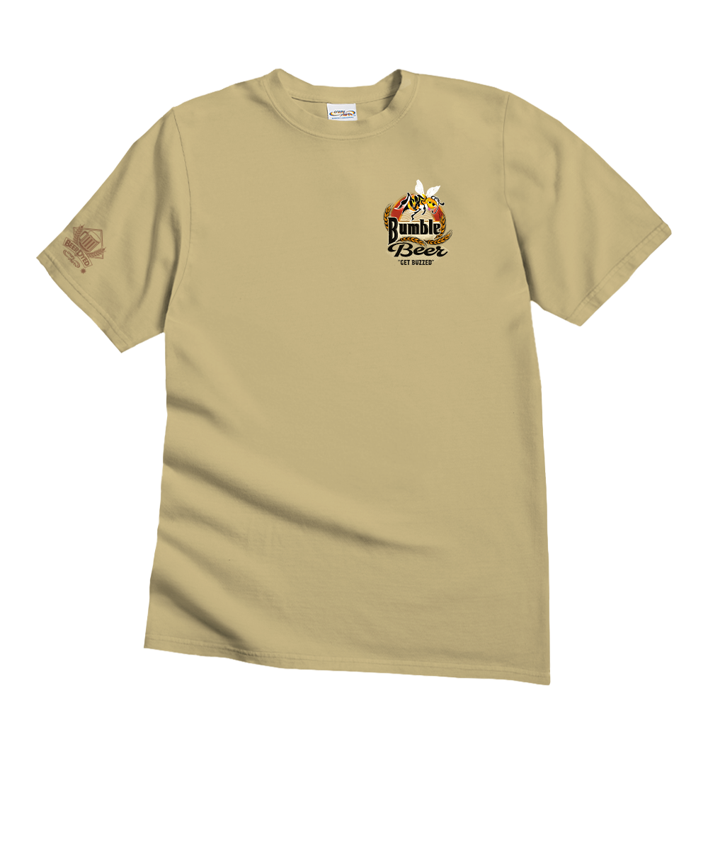 Bumble Beer - Beer Dyed Short Sleeve Crewneck T-Shirt