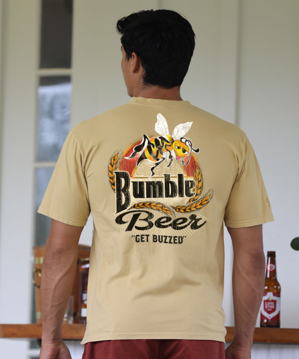 Bumble Beer - Beer Dyed Short Sleeve Crewneck T-Shirt