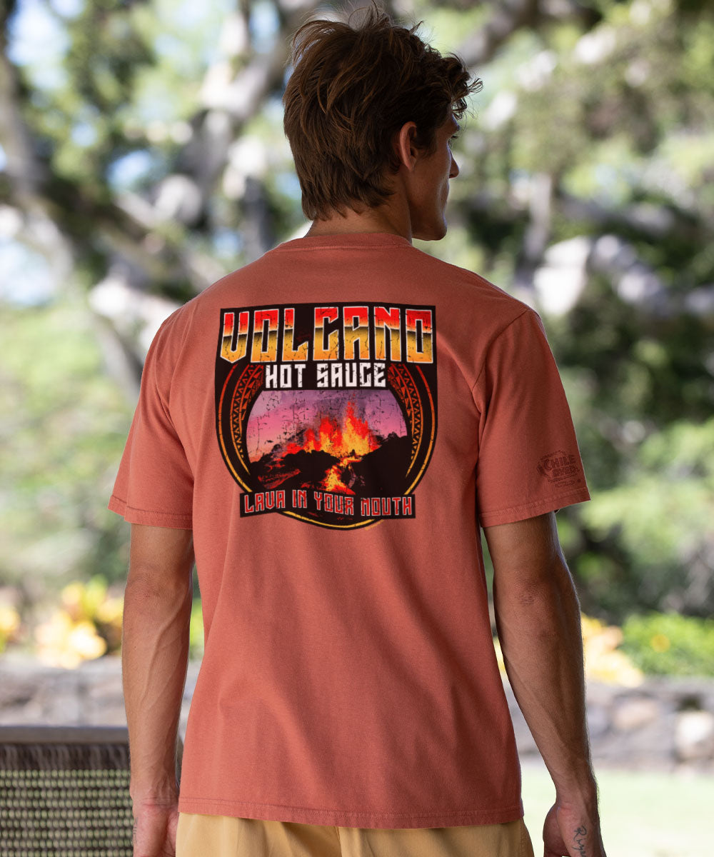 Volcano Hot Sauce - Chile Dyed Short Sleeve Crewneck T-Shirt