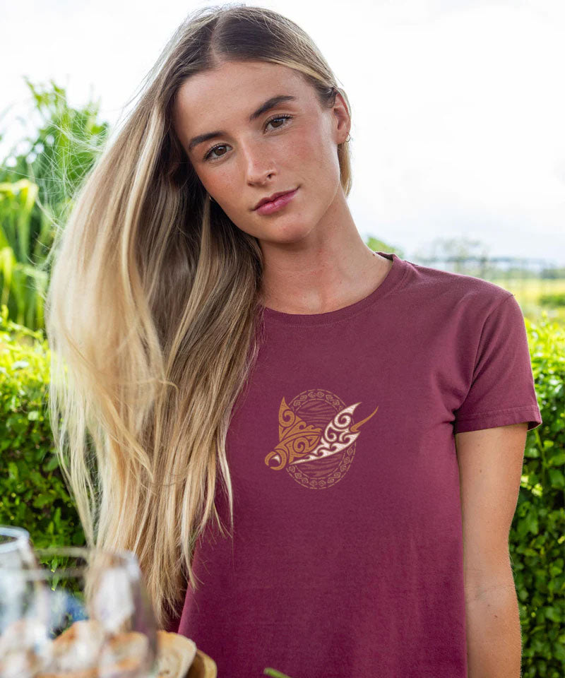 Manta Reef Glide - Wine Dyed Short Sleeve Crewneck T-Shirt