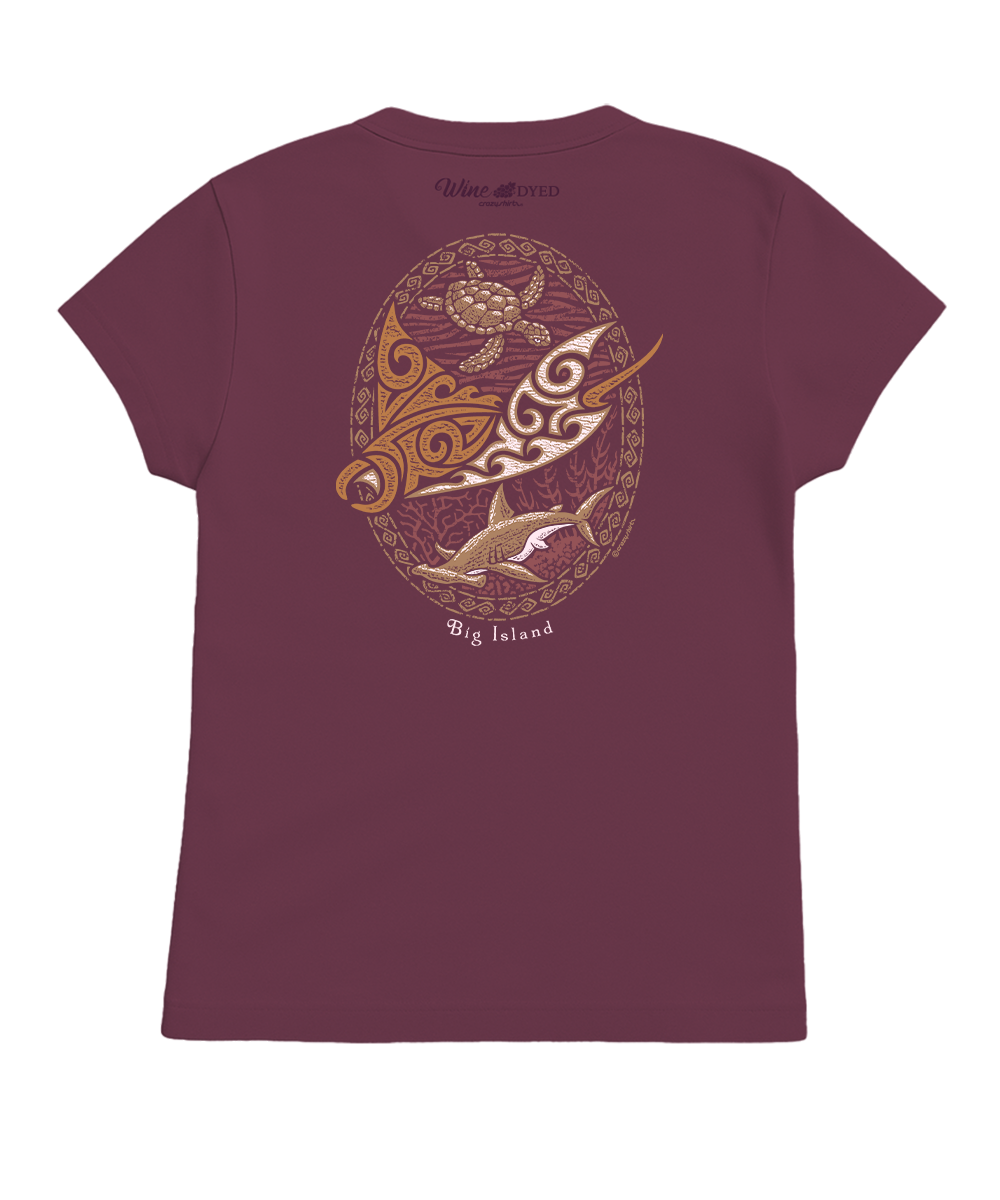 Manta Reef Glide - Wine Dyed Short Sleeve Crewneck T-Shirt