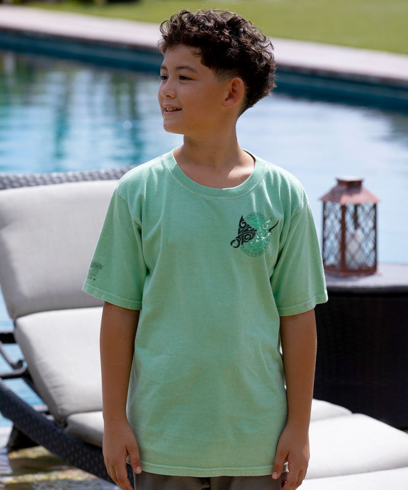 Manta Reef Glide - Key Lime Dyed Short Sleeve Crewneck T-Shirt