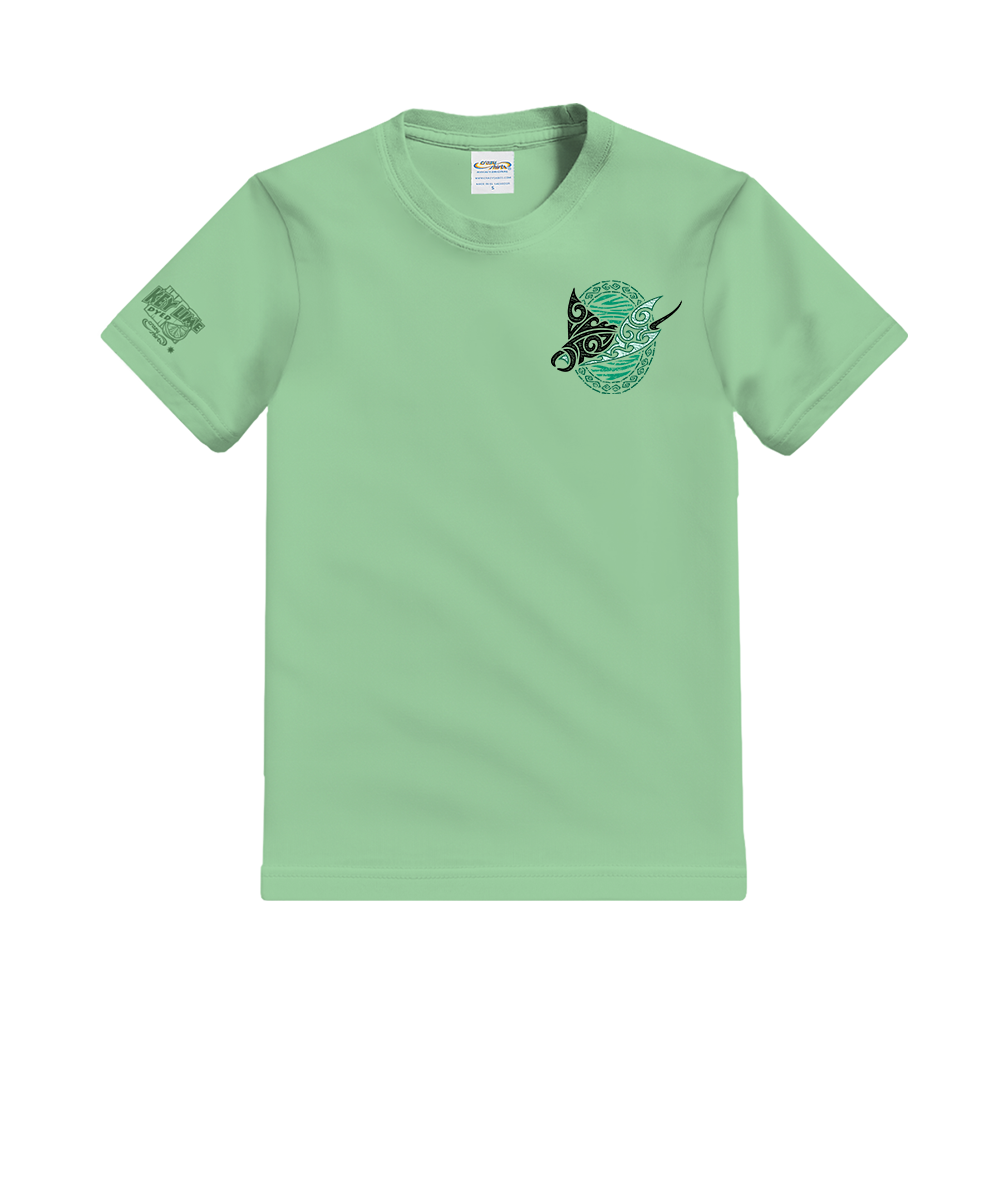 Manta Reef Glide - Key Lime Dyed Short Sleeve Crewneck T-Shirt