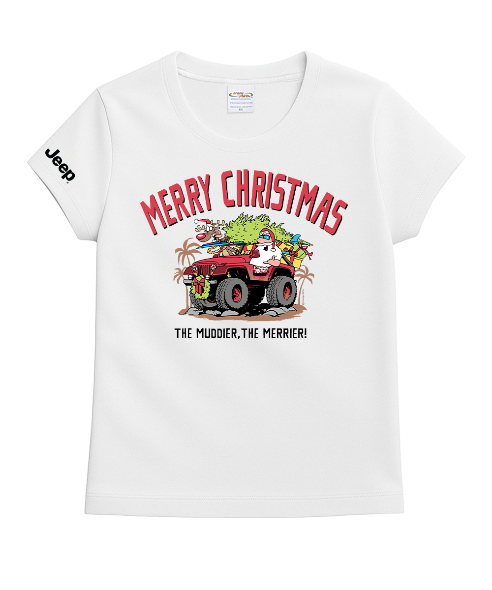 Jeep Off Road Santa - White Short Sleeve Crewneck T-Shirt