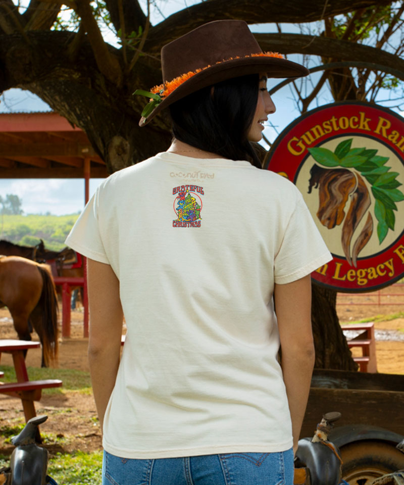 Grateful Dead Setting Up For Santa - Coconut Dyed Short Sleeve Crewneck T-Shirt