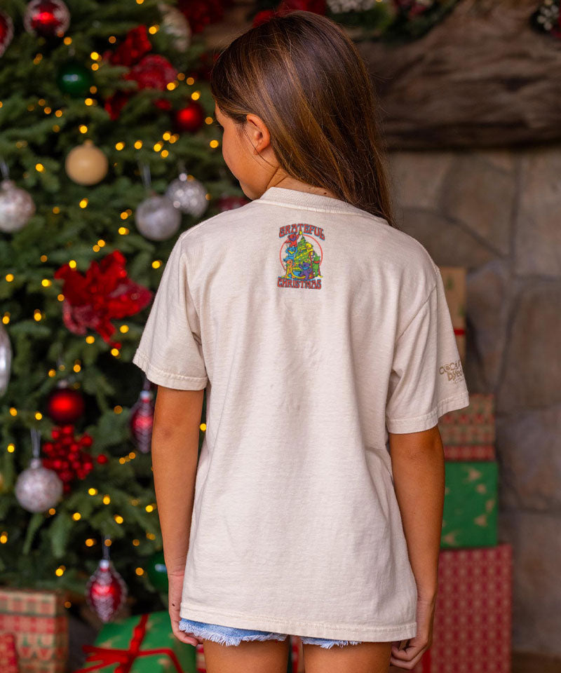 Grateful Dead Setting Up For Santa - Coconut Dyed Short Sleeve Crewneck T-Shirt