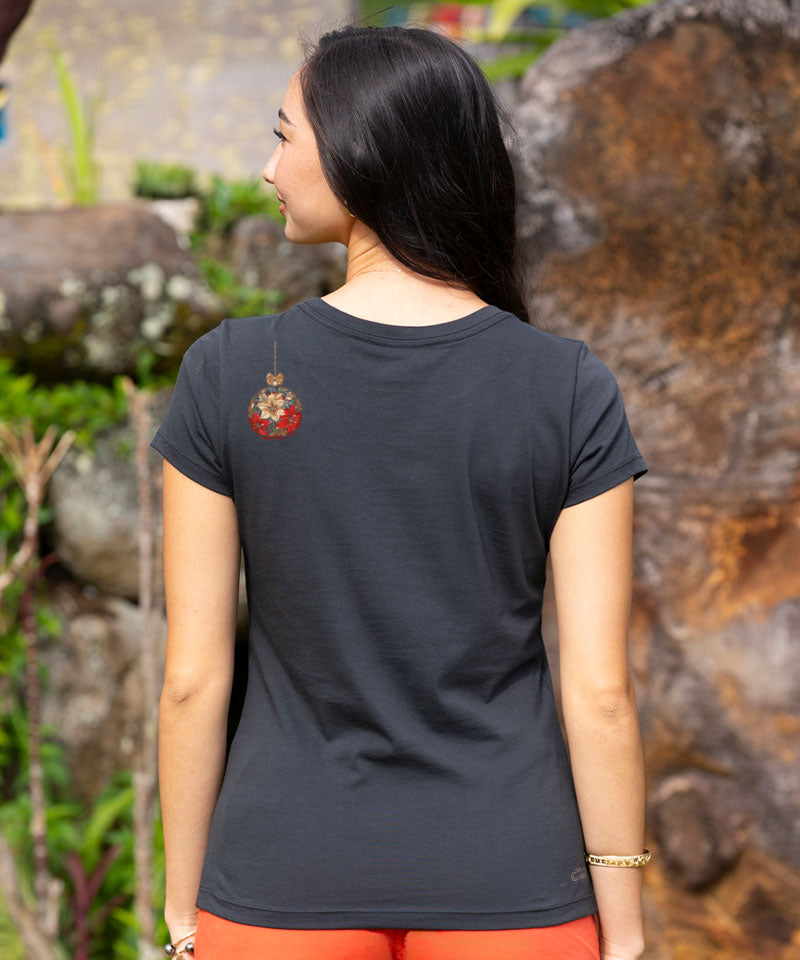 Hawaiian Ornaments - Jet Black Short Sleeve Pima T-Shirt