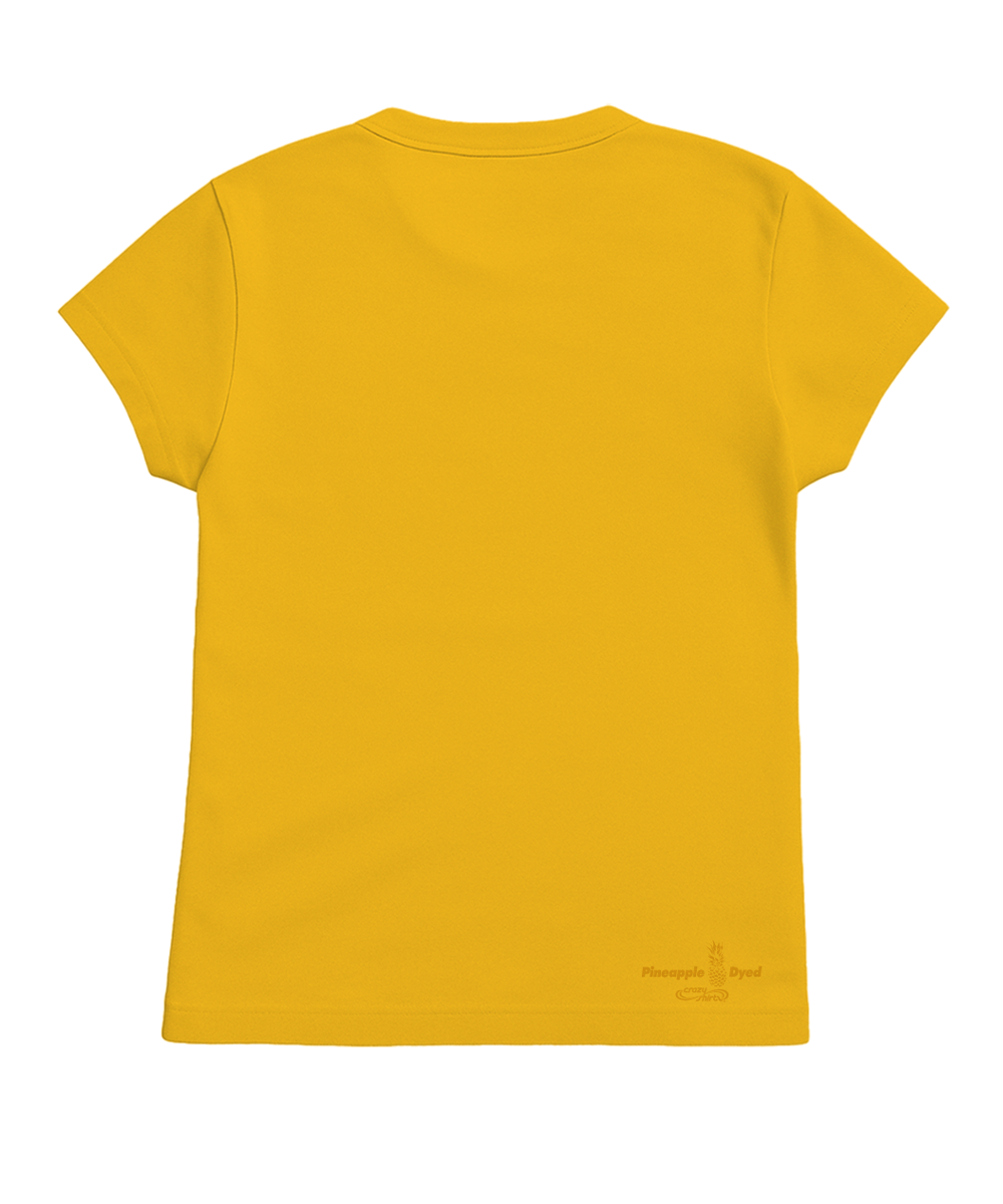 Yellow t-shirt on a white background View 4