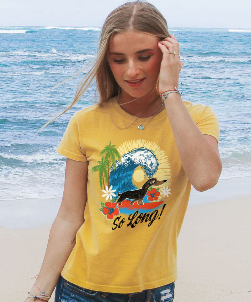 So Long - Pineapple Dyed Short Sleeve Crewneck T-Shirt
