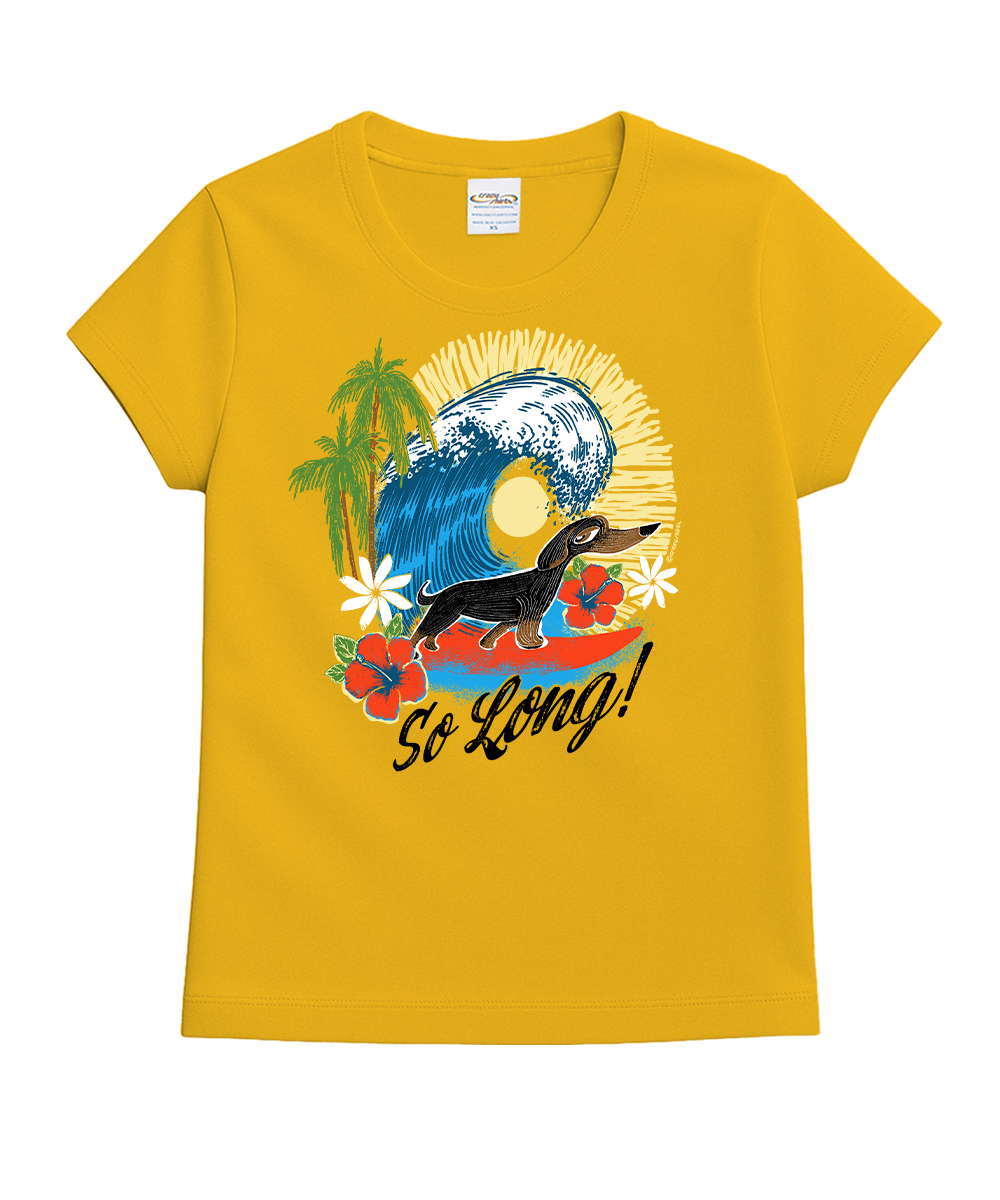 So Long - Pineapple Dyed Short Sleeve Crewneck T-Shirt