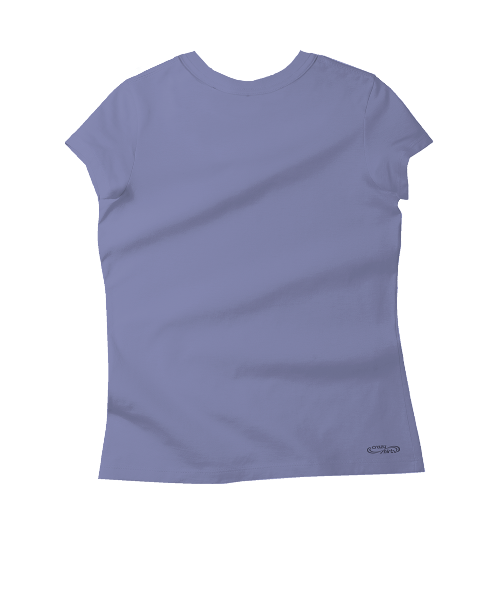 Purple t-shirt on a white background View 4