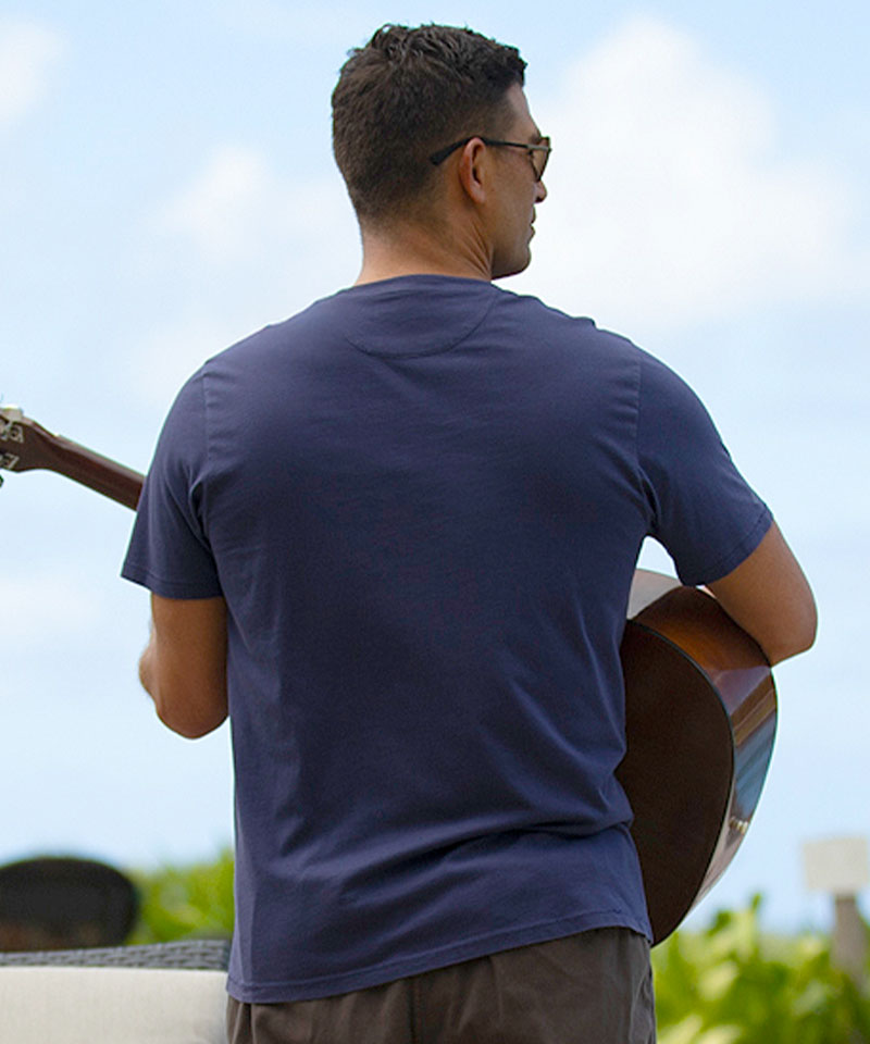 Grateful Dead Chill Ukulele - Indigo Short Sleeve Pima T-Shirt