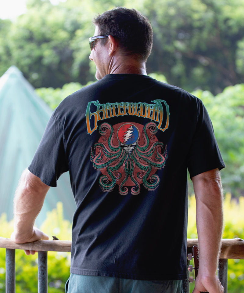 Grateful Dead Kraken - Black Short Sleeve Crewneck T-Shirt