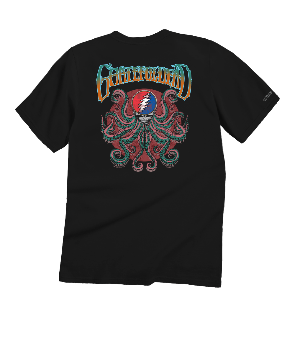 Grateful Dead Kraken - Black Short Sleeve Crewneck T-Shirt