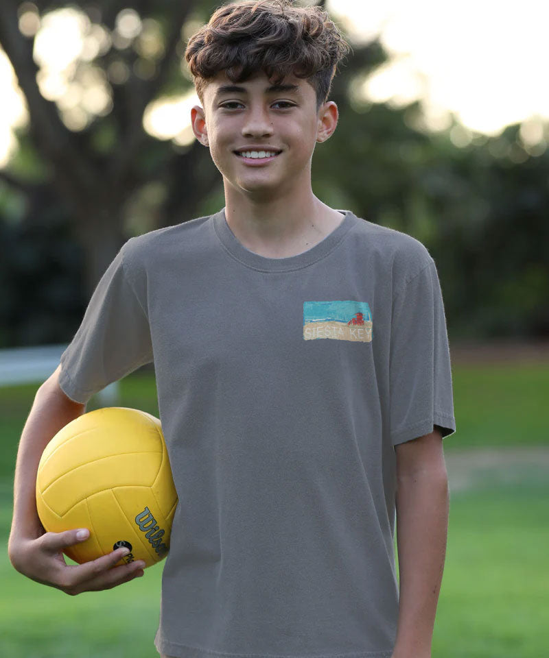 Painted Siesta Key - Crater Dyed® Short Sleeve Crewneck T-Shirt