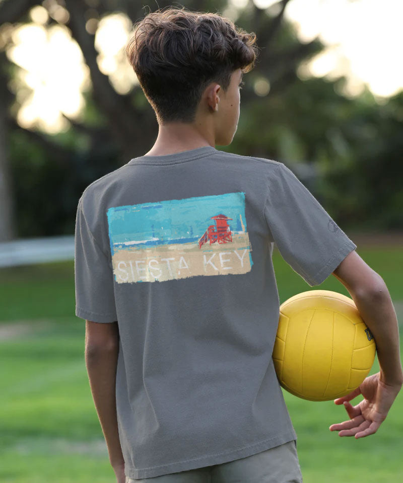 Painted Siesta Key - Crater Dyed® Short Sleeve Crewneck T-Shirt