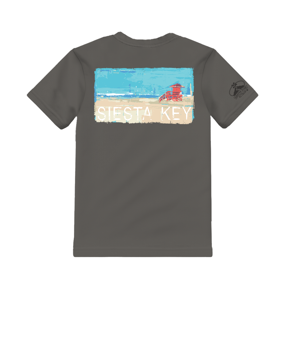 Painted Siesta Key - Crater Dyed® Short Sleeve Crewneck T-Shirt
