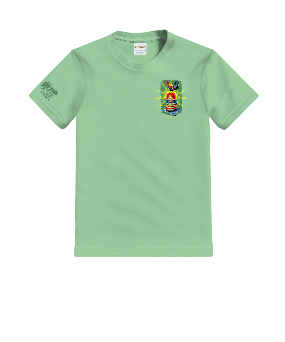 Sunrise Chicken Buoy - Key Lime Dyed Short Sleeve Crewneck T-Shirt