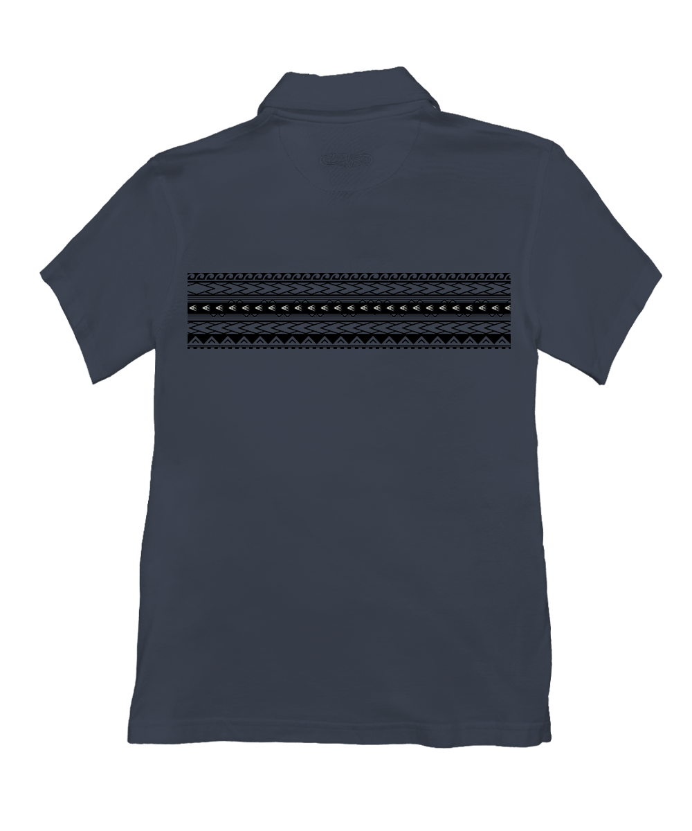 Ehukai Band - Smoke Short Sleeve Pima Polo