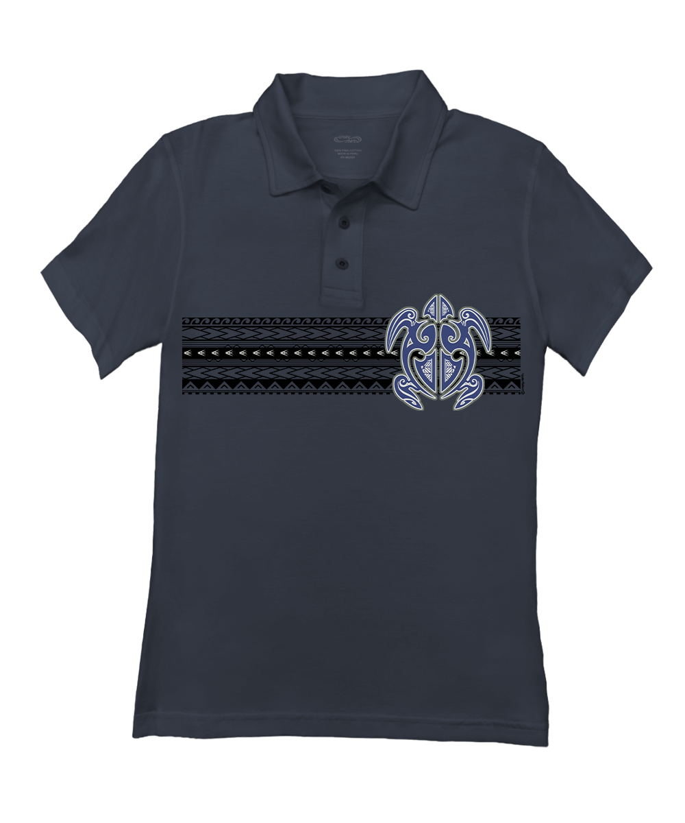 Ehukai Band - Smoke Short Sleeve Pima Polo