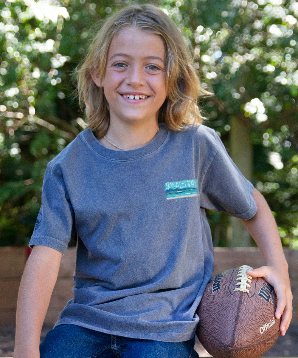 Painted Hanalei Bay - Crater Dyed® Short Sleeve Crewneck T-Shirt