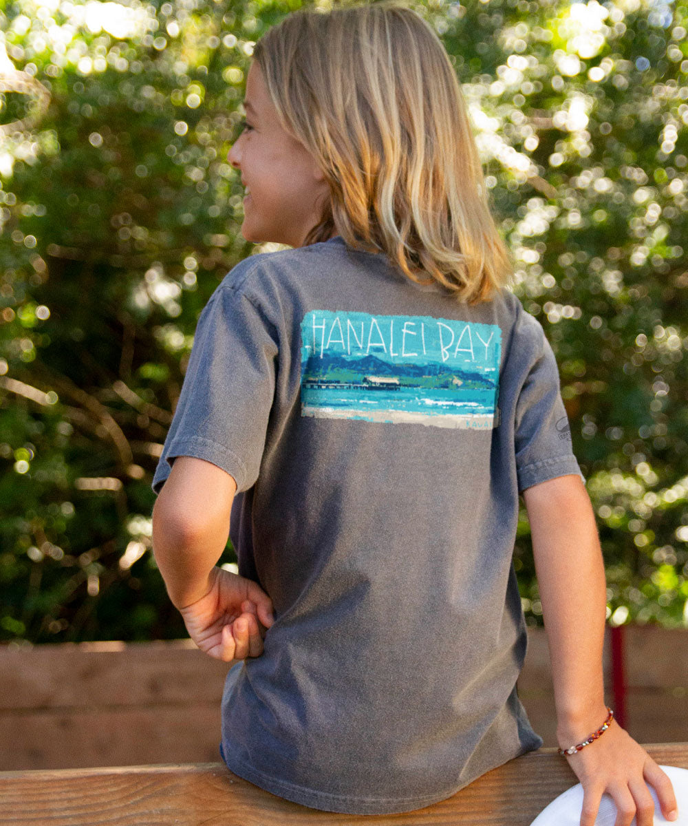 Painted Hanalei Bay - Crater Dyed® Short Sleeve Crewneck T-Shirt