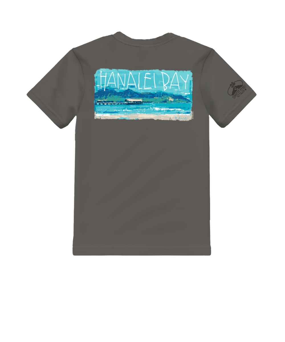 Painted Hanalei Bay - Crater Dyed® Short Sleeve Crewneck T-Shirt