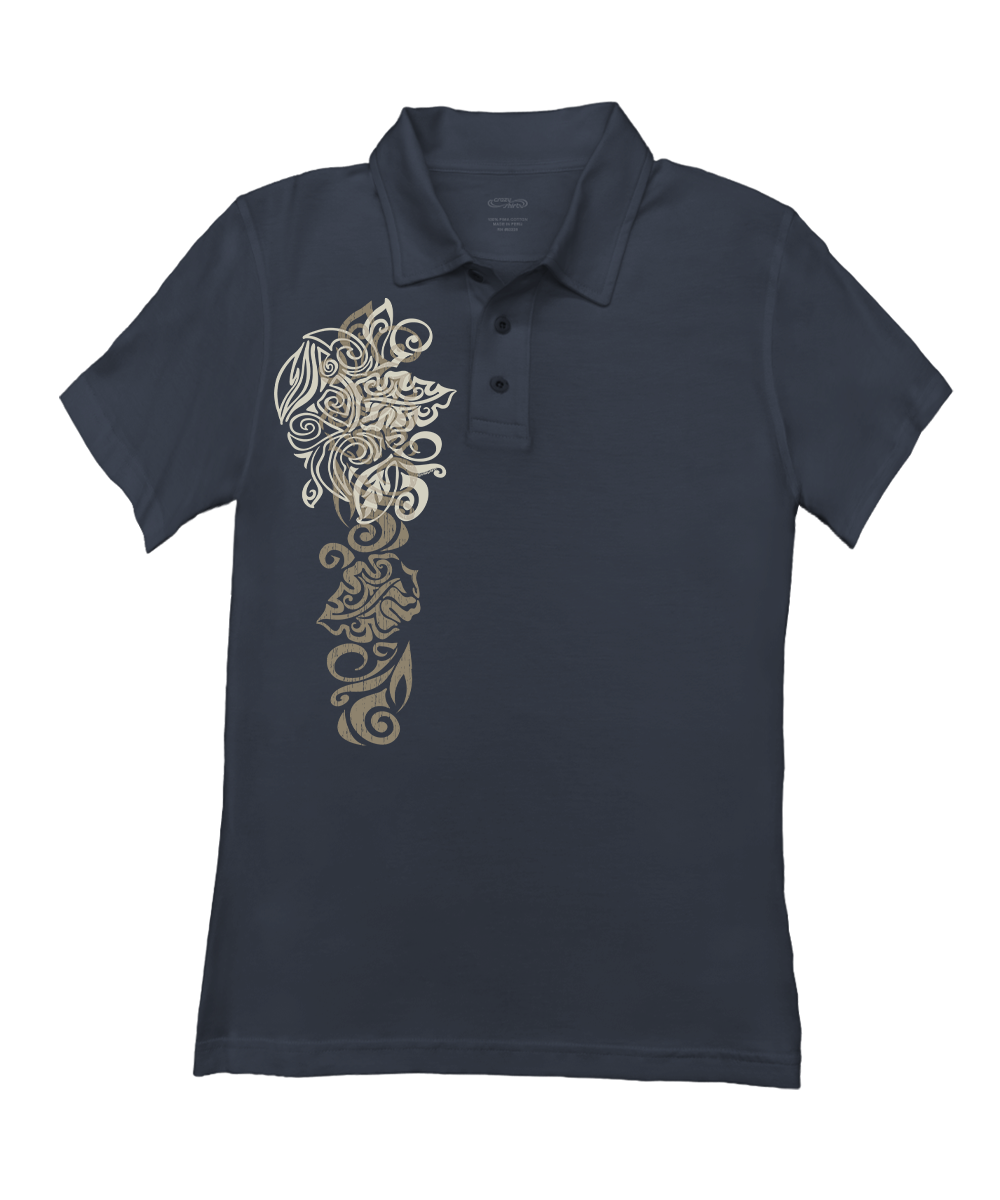 Jakarta Surf - Smoke Short Sleeve Pima Polo