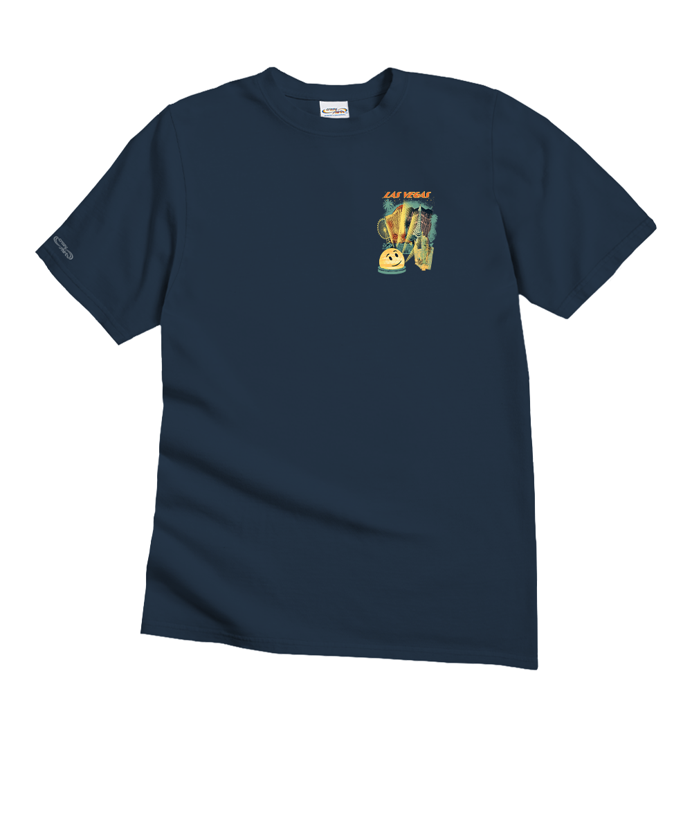 Las Vegas Dome - Navy Short Sleeve Crewneck T-Shirt