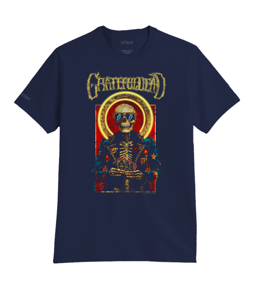 Grateful Dead SYF Poker Neon - Indigo Short Sleeve Pima T-Shirt