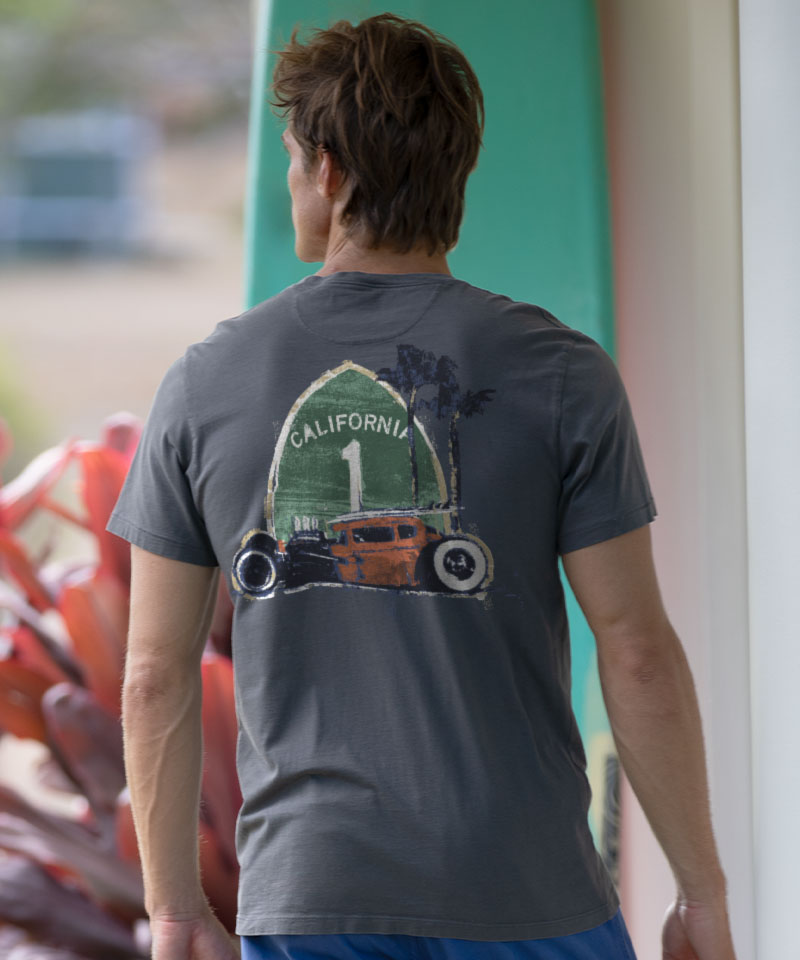 Surf Rat - Smoke Short Sleeve Pima T-Shirt View 2