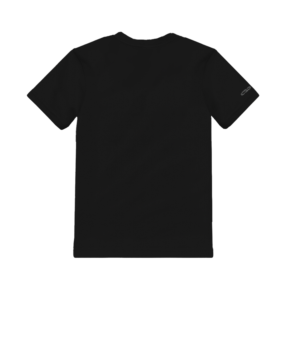 Black t-shirt on a white background View 4