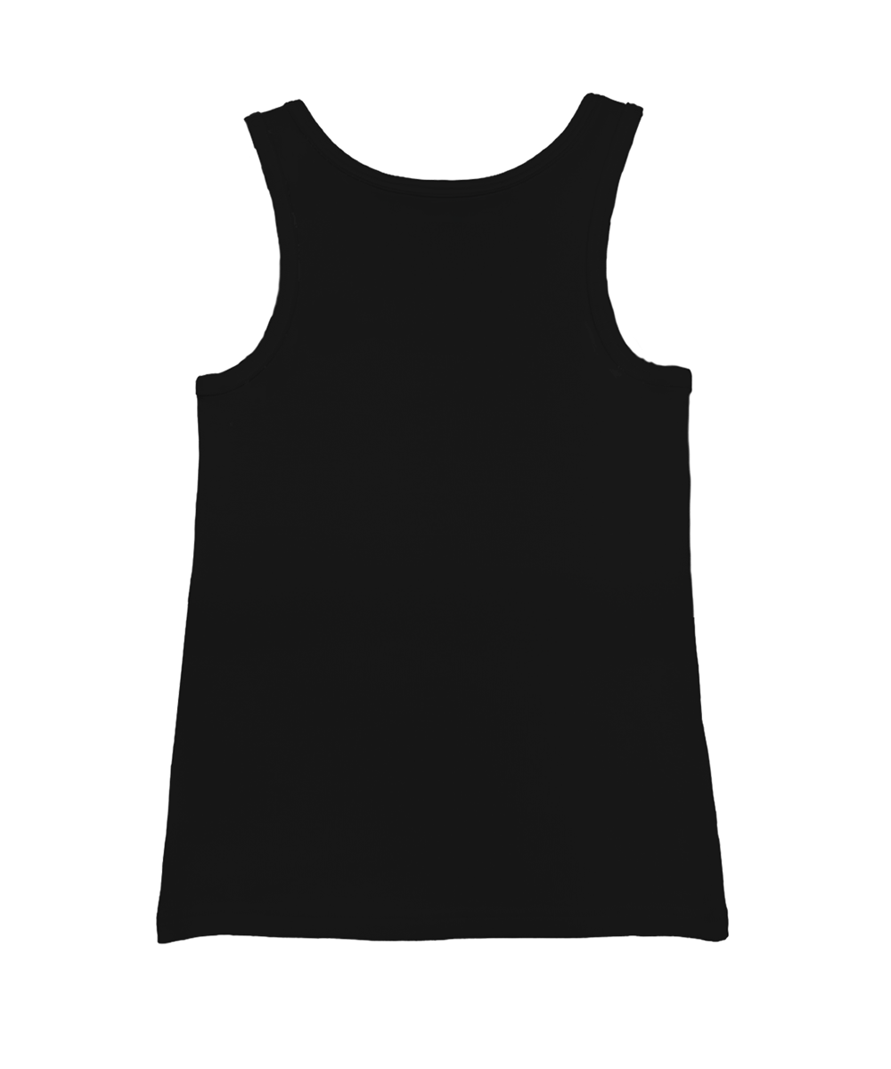Black tank top on a white background View 4