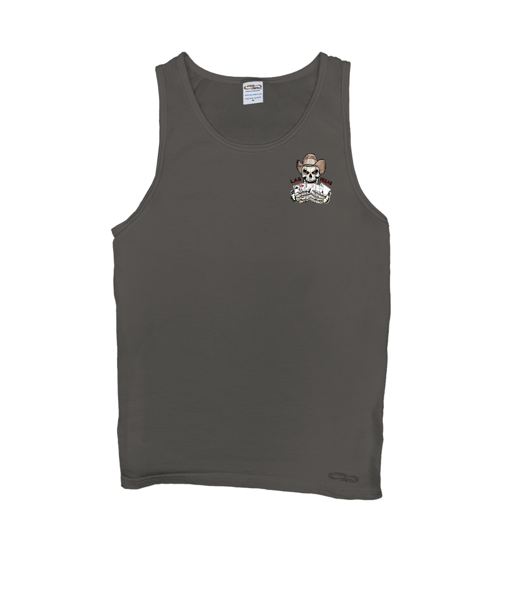 Dead Mans Hand - Crater Dyed® Sleeveless Tank Top View 4