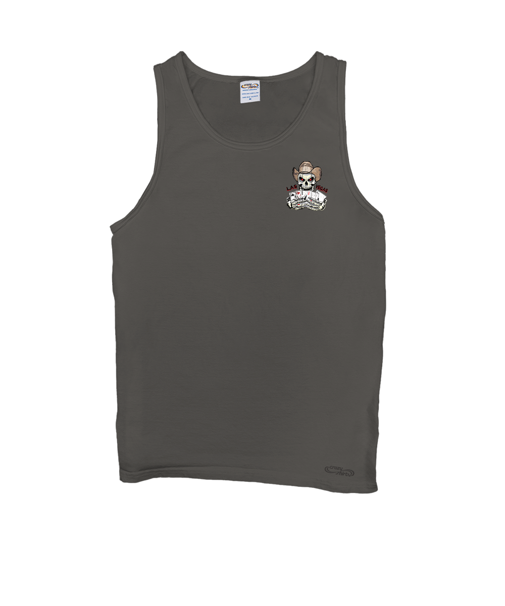 Dead Mans Hand - Crater Dyed® Sleeveless Tank Top View 4