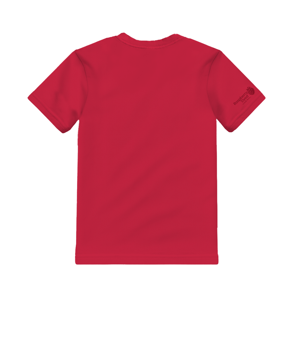 Red t-shirt on a white background View 4
