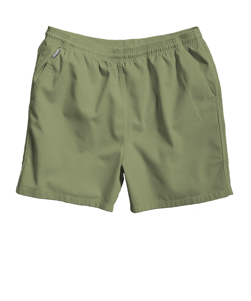 Green shorts on a white background View 1