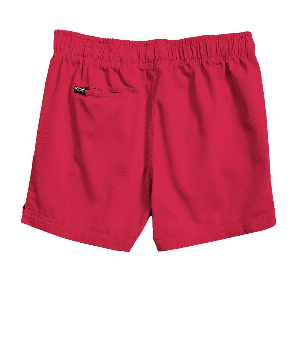 Raspberry Dyed shorts on a white background View 4